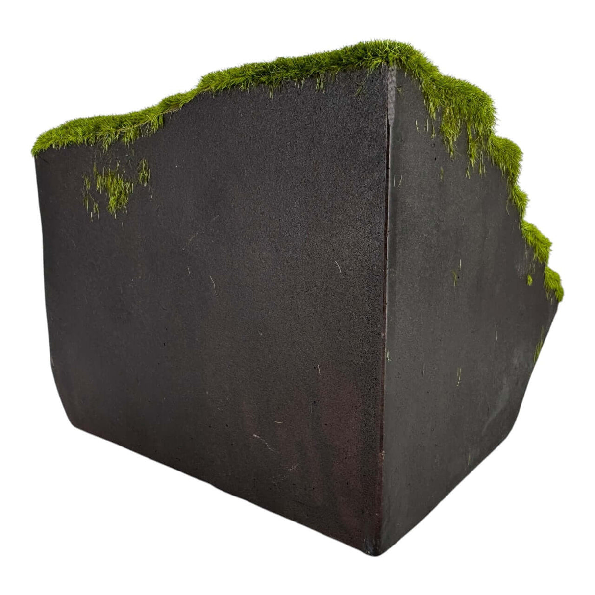 Mountain terraces aquarium ornament with moss, featuring tiered rock design for natural decor.