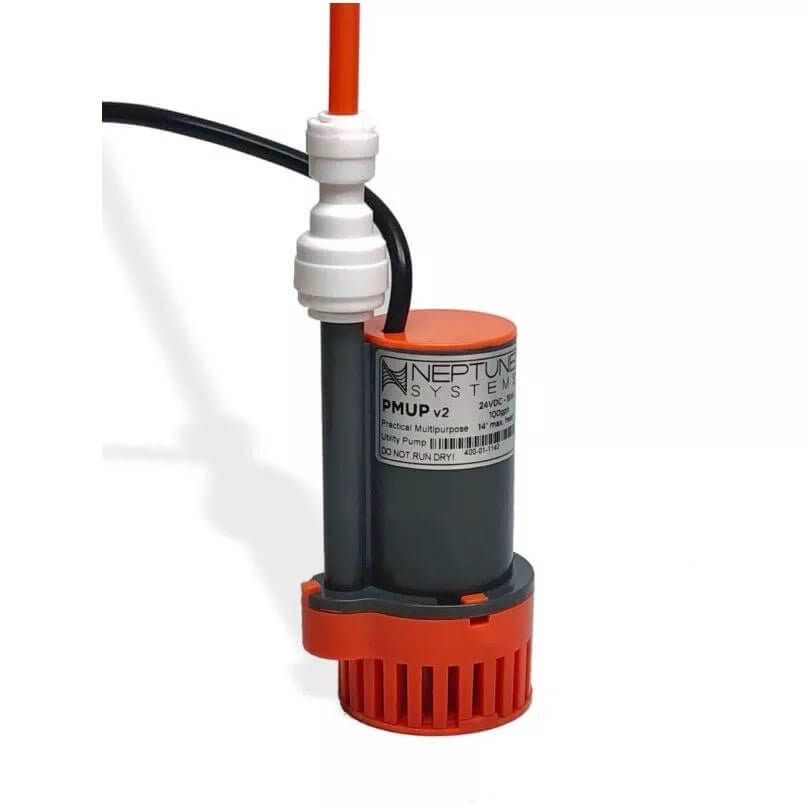 Neptune PMUP V2 pump for automatic top-off kit with 24V DC power for freshwater aquariums.