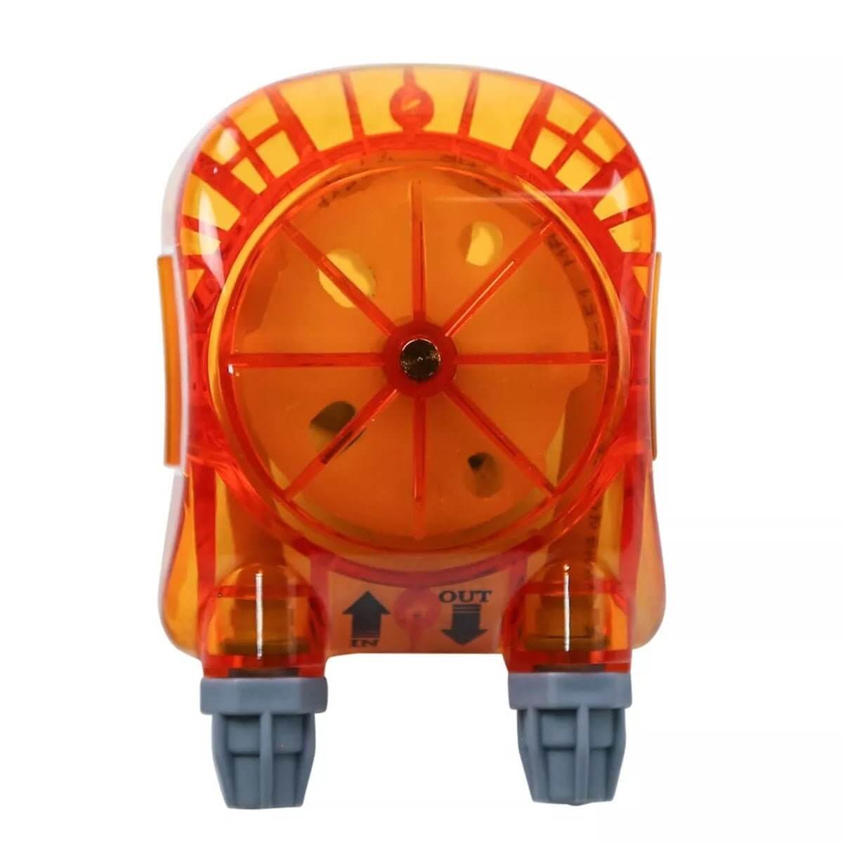 Neptune DOS Head Cap Replacement fluid metering head assembly in orange, designed for easy installation in DOS systems.