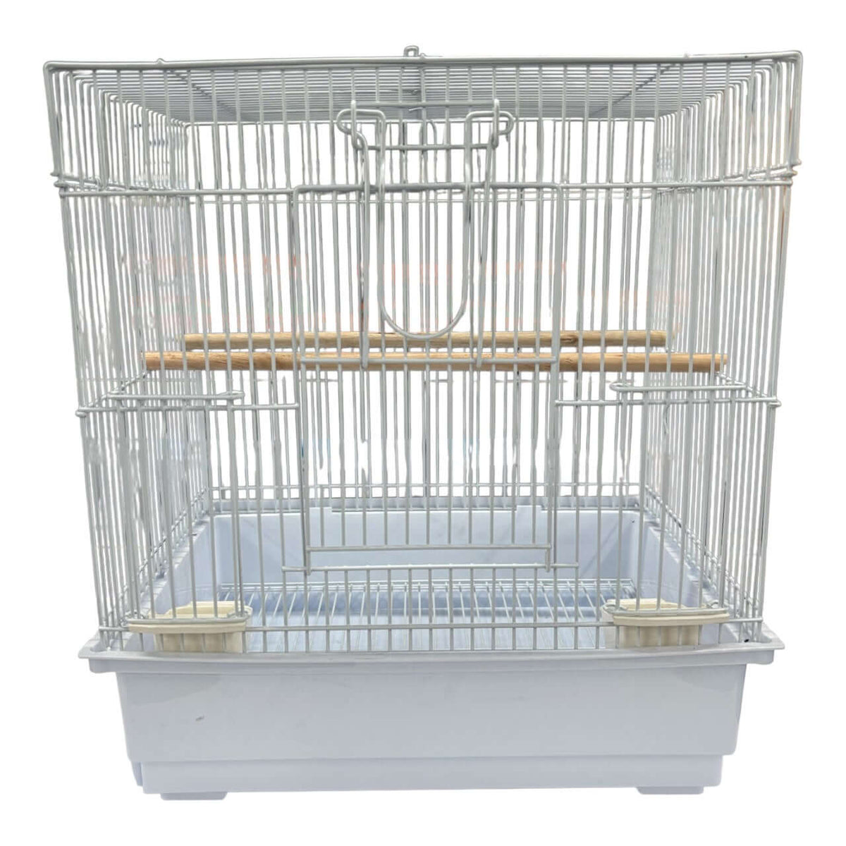 Bird Cage Lovebird 37 x 28 x 40cm with removable tray and wooden perches for easy bird care.