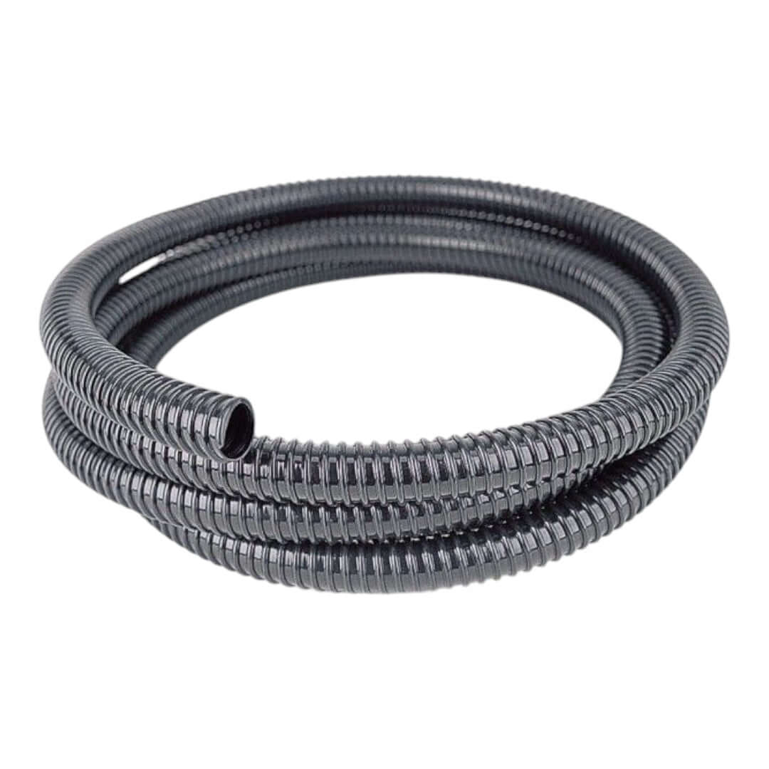 Pontec PondoPress flexible filter hose for pond filtration systems, durable and reliable for efficient water flow.
