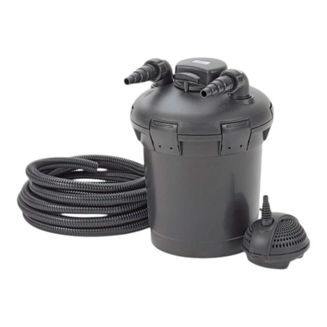 Pontec PondoPress 10000 all-in-one pond filter with pump and hose for clear water in ponds up to 10000 L.