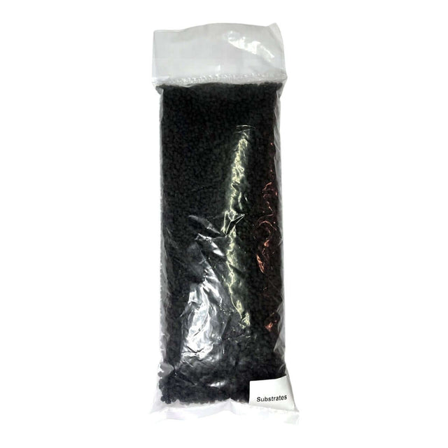 Black substrate packaging for terrarium use, ideal for creating an optimal plant environment.