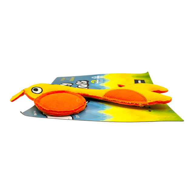 Q-Monster Dog Toy Giraffe lightweight plush toy in vibrant colors for engaging dog playtime.