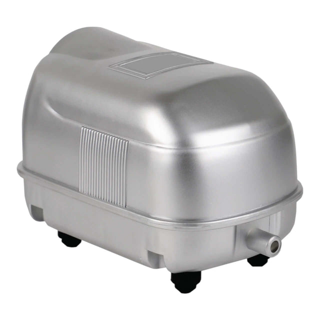 Resun LP Low Noise High Pressure Air Pump in silver with a compact design.