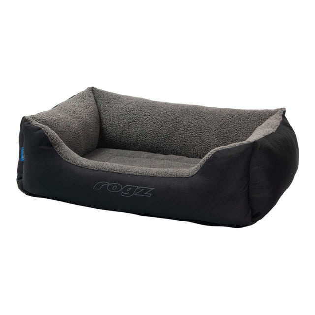 Rogz Outdoor Walled Dog Bed with plush interior and bolstered sides for support and comfort during outdoor adventures.