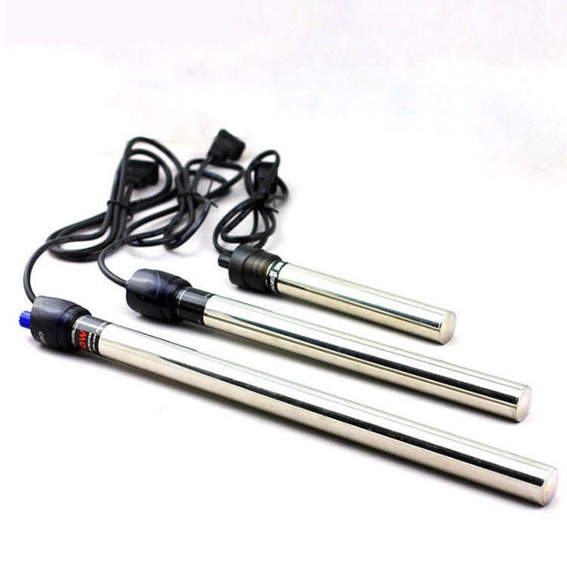 SOBO HC Stainless Steel Aquarium Heaters with robust design and multiple sizes for reliable aquatic temperature control.