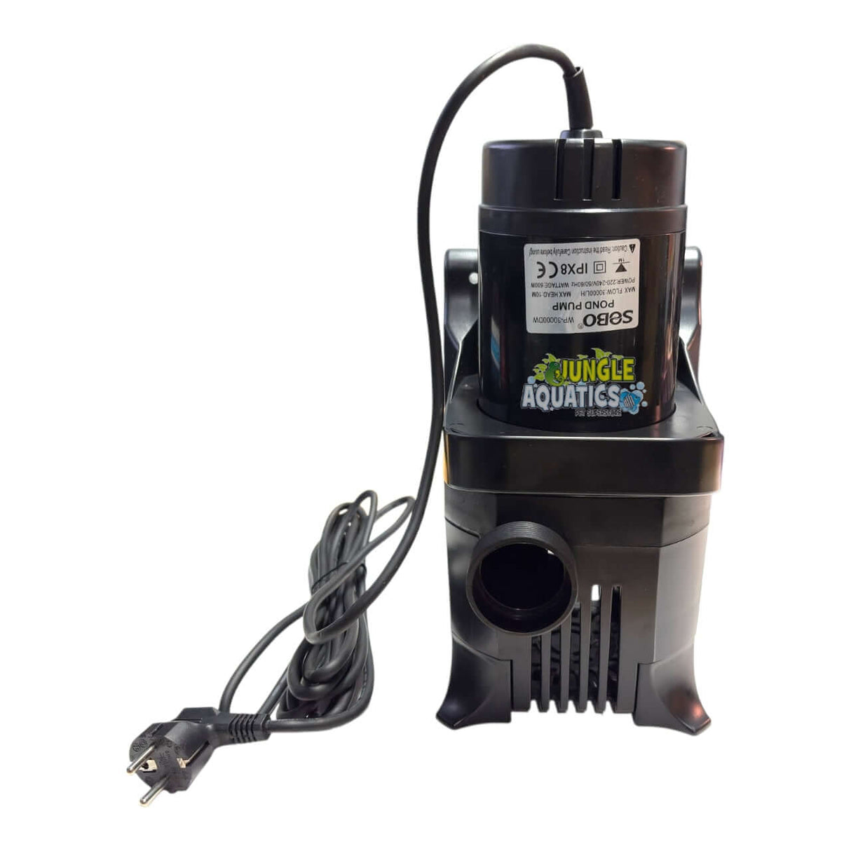 SOBO High-Performance Aquarium and Pond Pump with power cord and sturdy design for efficient water movement.