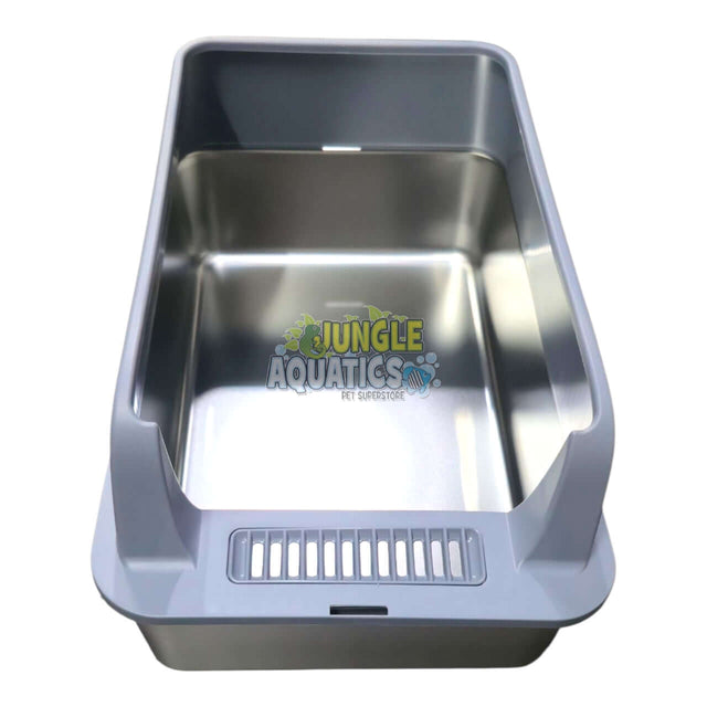 Stainless Steel Cat Litter Box designed for durability, hygiene, and easy cleaning for your pet.