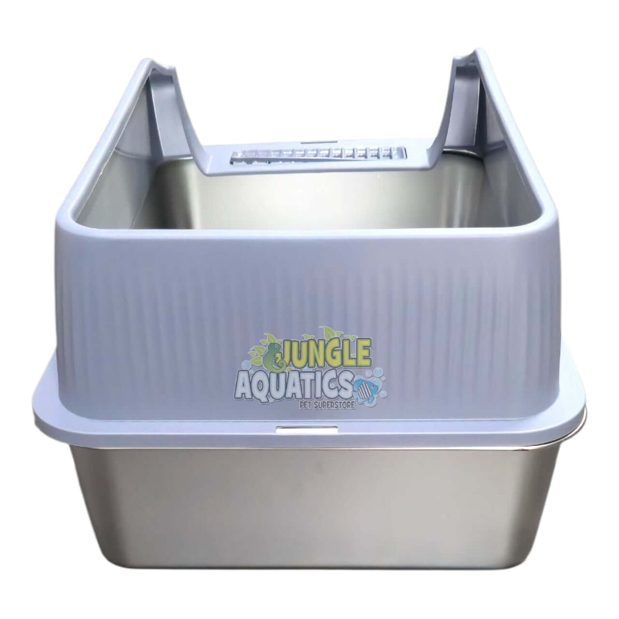 Stainless Steel Cat Litter Box with hygienic design and durable construction for easy cleaning and odor control.