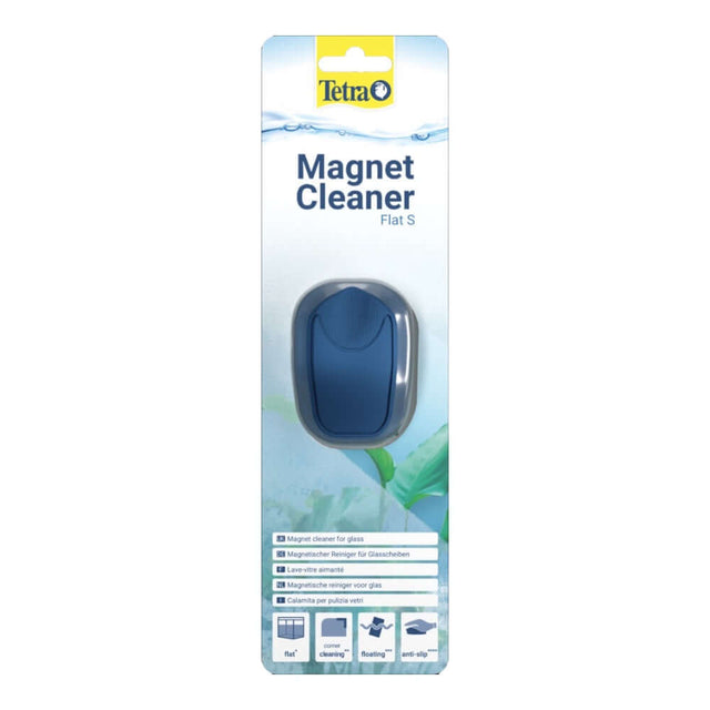 Tetra Magnet Cleaner Flat for easy aquarium glass cleaning, lightweight, ergonomic design, and broader corner reach.