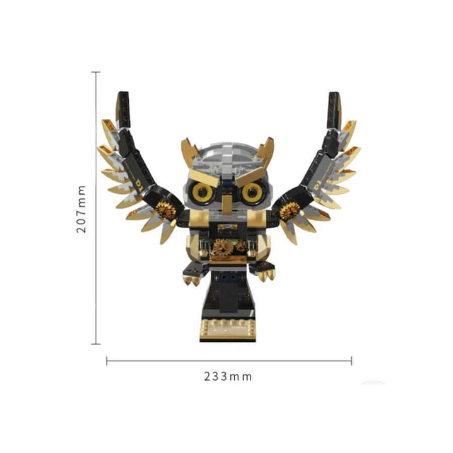 TUOMU Steam Davinci Owl T7003 detailed view showcasing intricate design and dimensions.
