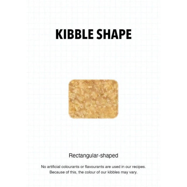 Kibble shape for Ultra Cat Optimal Balance Senior, rectangular-shaped for optimal nutrition and quality ingredients.
