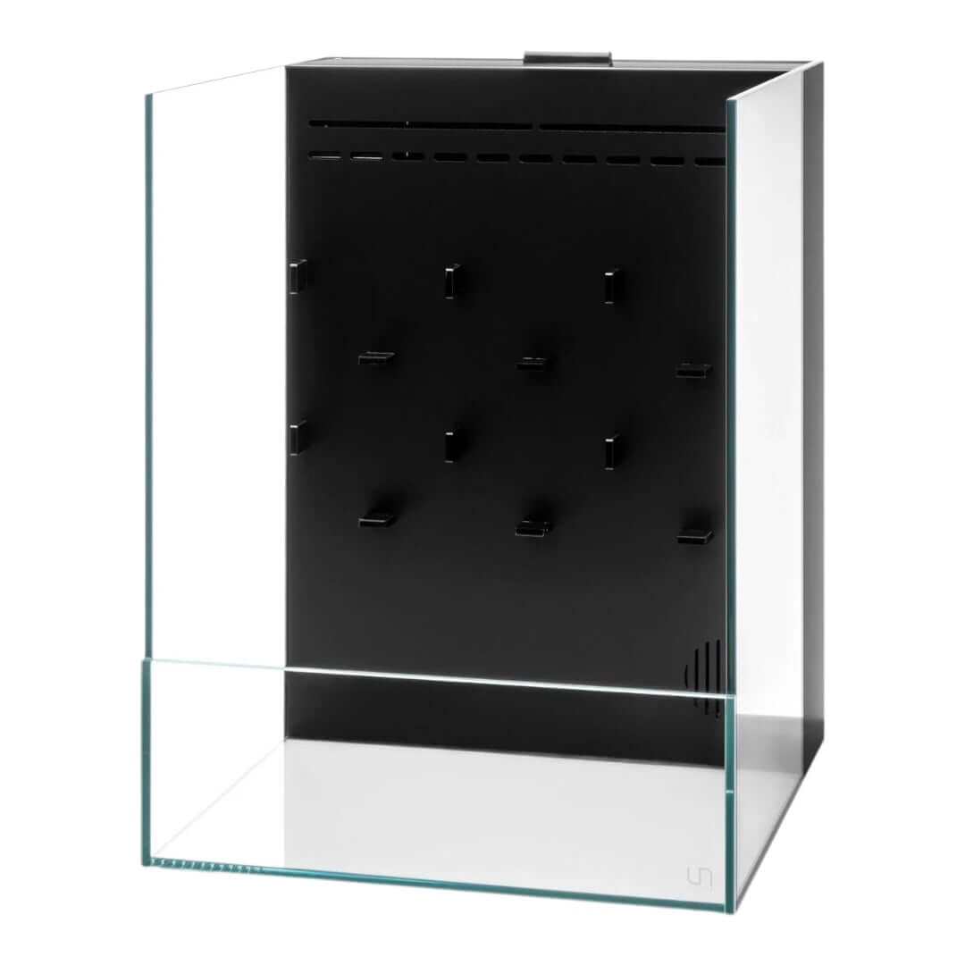 UNS Foresta Paludarium 35E, all-in-one tank with integrated filtration and waterfall for aquatic plants.