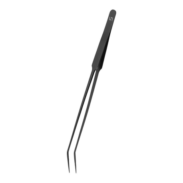 UNS Tweezer for precise aquascaping and planting in aquariums, featuring a sleek black design.