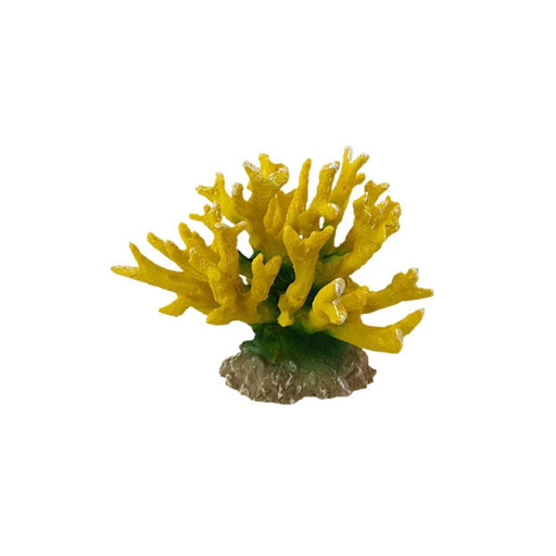 Yellow Acropora Coral Ornament - Buy Online - Jungle Aquatics