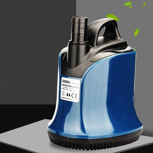 SOBO D-Series submersible water pump with sleek design and efficient water suction for aquariums and fountains.