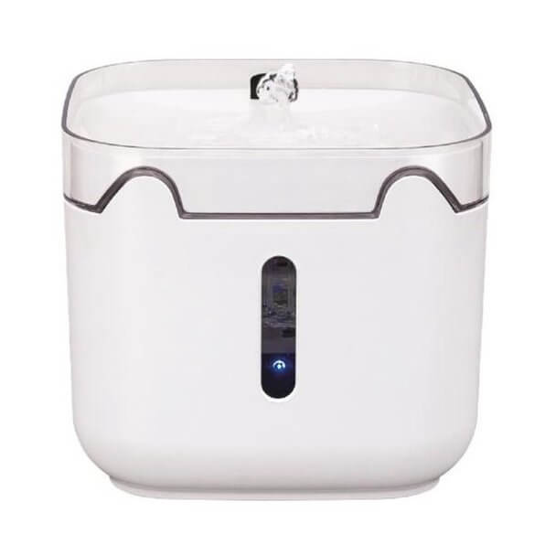 SOBO Pet Water Fountain 3L with water circulation design for healthy pet hydration. Modern white design with LED indicator.