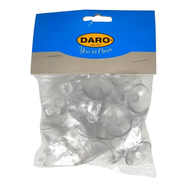 Airline tubing suction cup and clip set in packaging, ideal for aquarium organization and stability. Pack of 25 pieces.