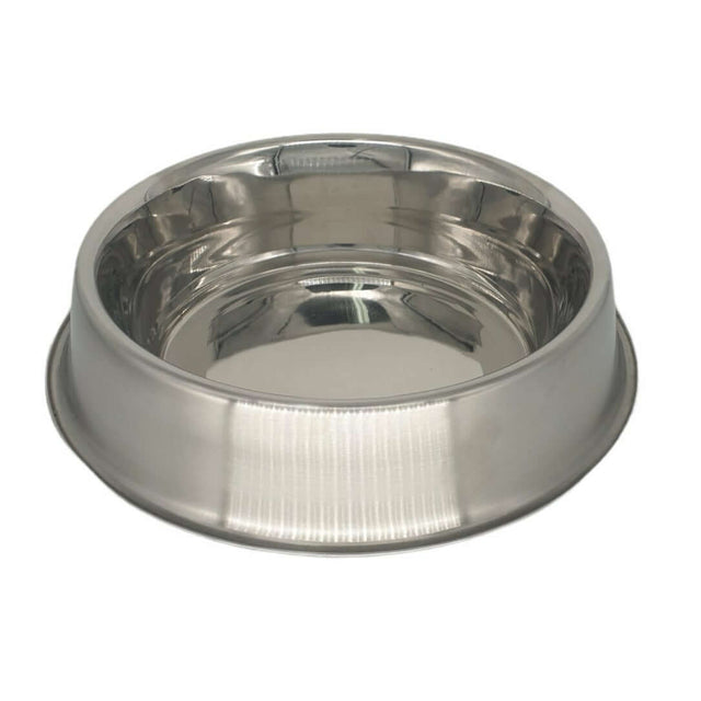 Anti-Ant non-slip stainless steel dog bowl with silicone base for a hygienic and stable dining experience.