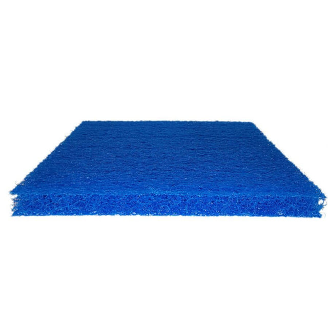 Aqua Clean Blue Filter Mat 50x50cm, high-quality polymer threads for superior aquarium filtration and water clarity.