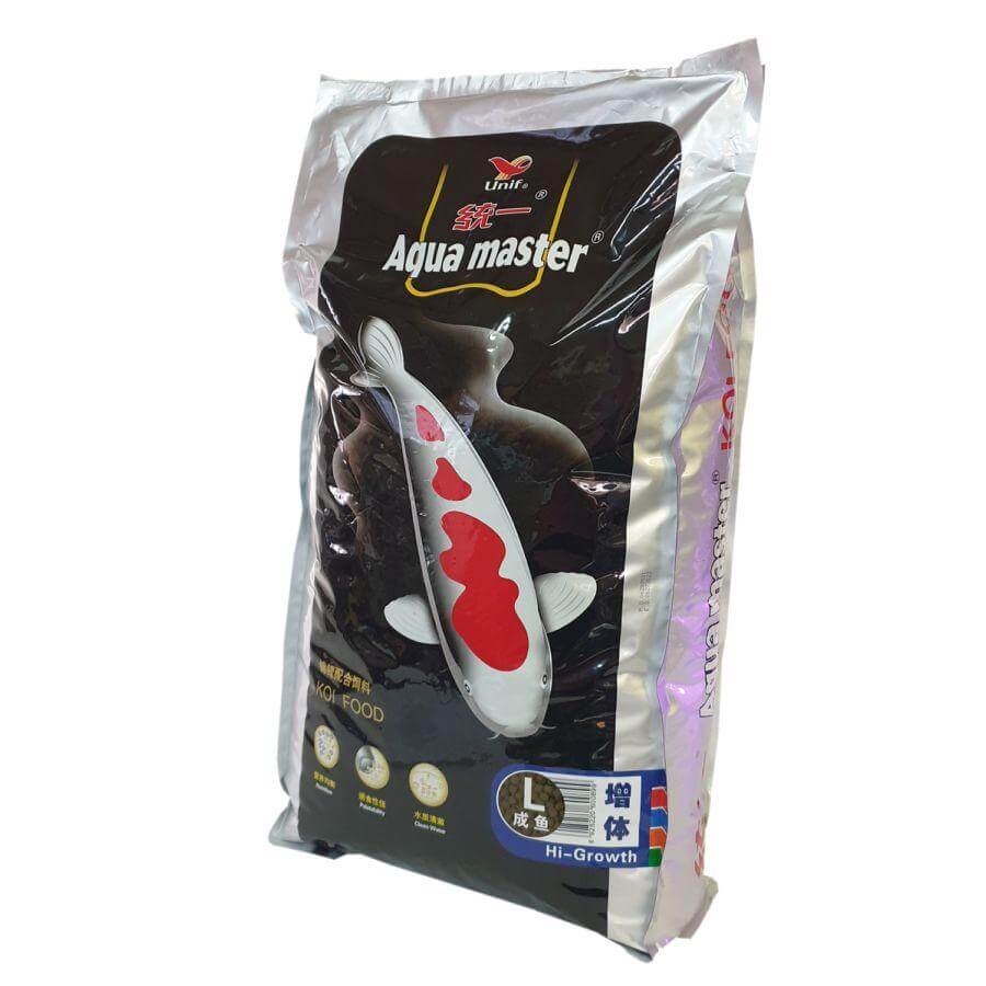 Aqua Master Koi Food High-Growth package designed for optimal growth and strength enhancement of Koi fish.