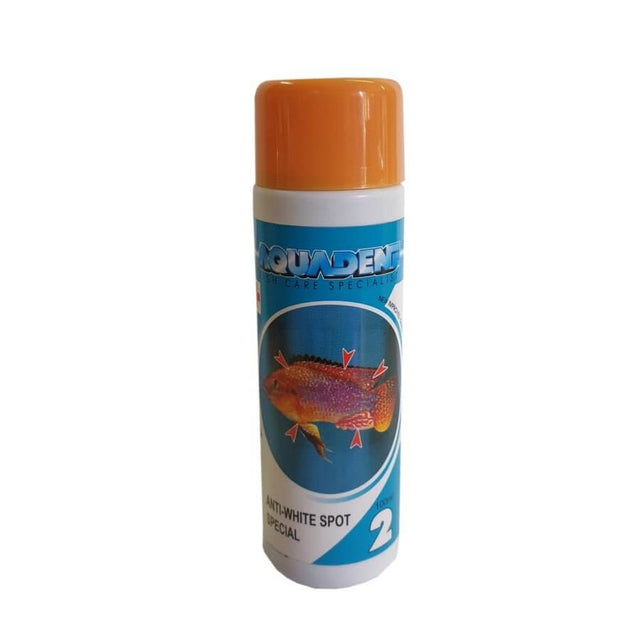Aquadene Anti White Spot Special No 2 - 100ml fish medication for treating parasites and white spot disease in fish.
