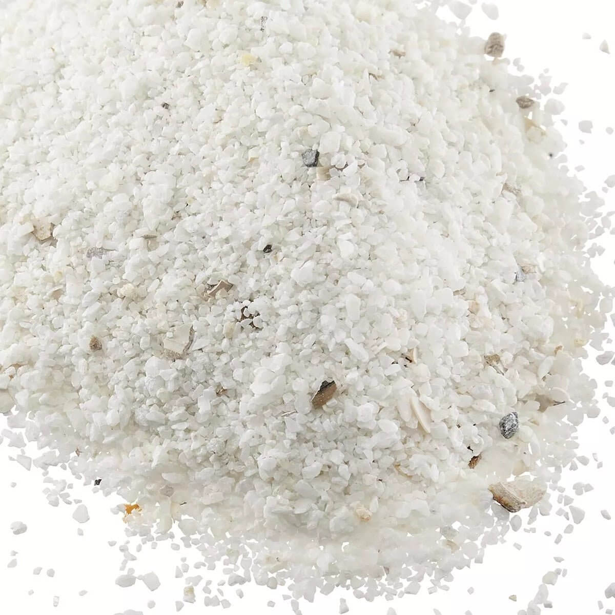 Aquaforest Bio Sand, natural white sand for saltwater aquariums, providing a biologically active substrate for reefscapes.