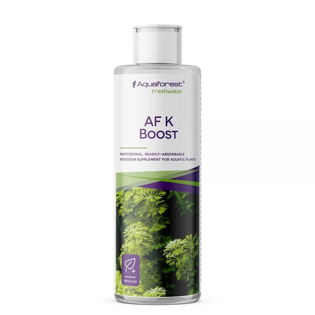 Aquaforest AF K Boost 250ml potassium supplement for vibrant aquatic plants and preventing deficiencies.