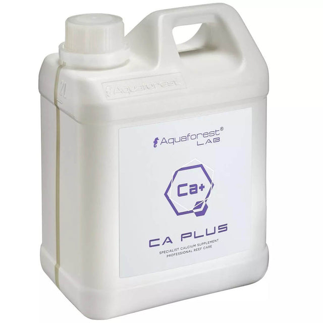Aquaforest AF Lab Ca Plus calcium supplement for marine aquariums, promoting healthy coral growth and calcification.