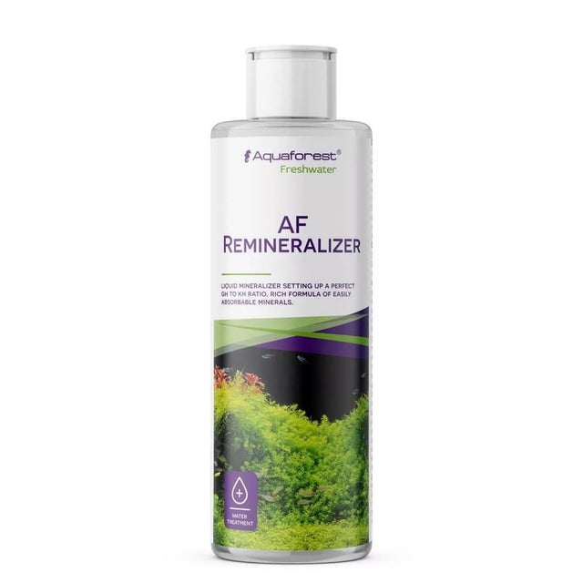 Aquaforest AF Remineralizer bottle, a liquid solution for balancing water minerals and supporting fish health.