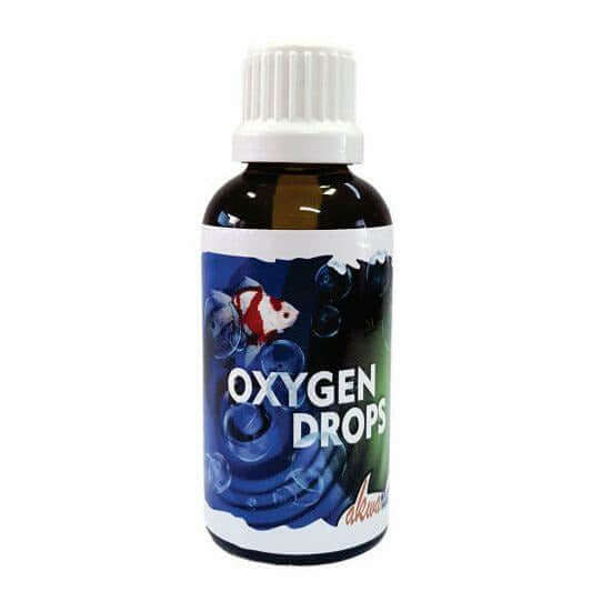 Aquarium Liquid Oxygen Drops 50ml bottle designed for enhancing fish bowl oxygen levels. Ideal for emergencies and transport.