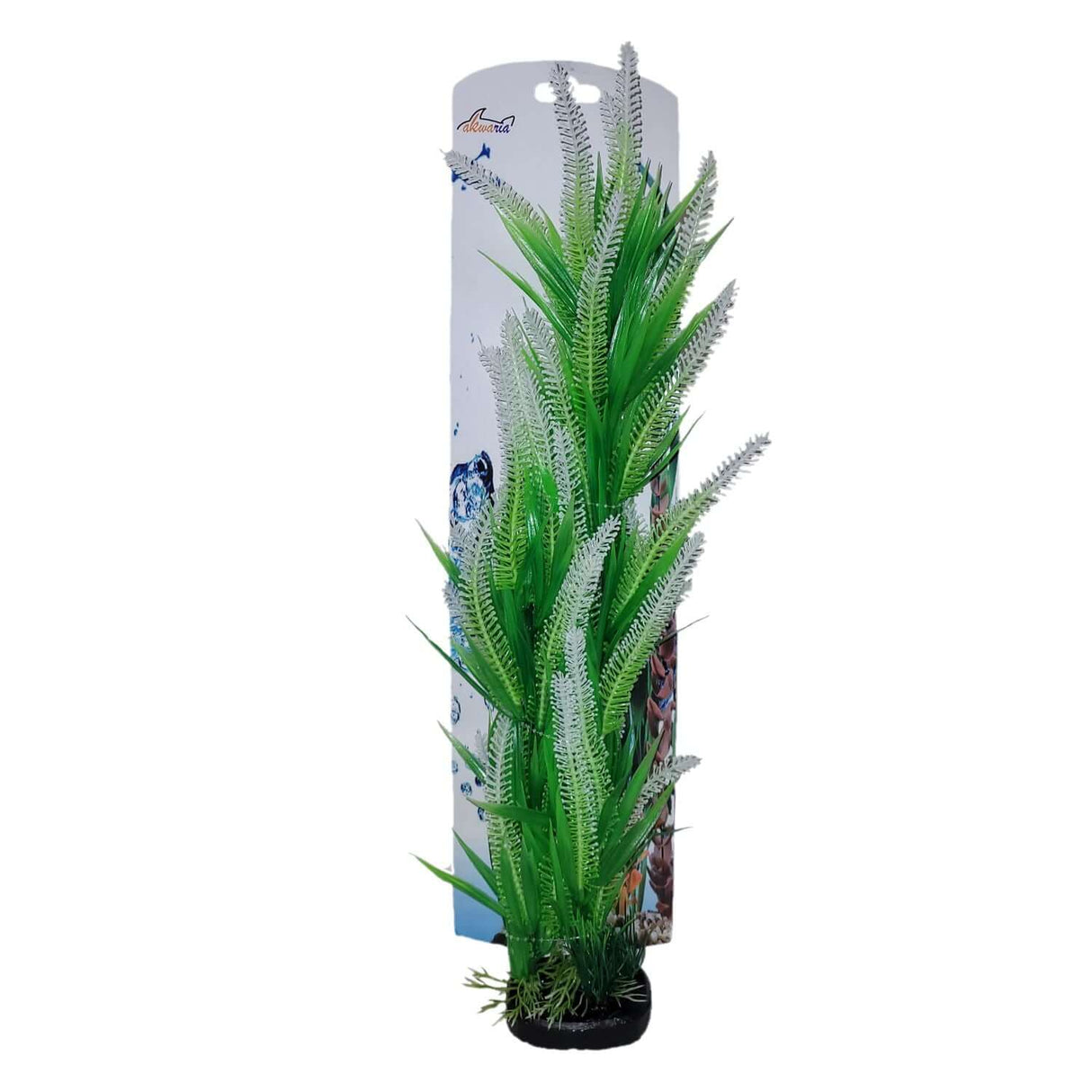 Aquarium Plastic Plant PP7030M, vibrant artificial decoration, 13x5x48cm, perfect for enhancing fish tank landscape.