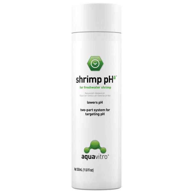 Aquavitro Shrimp pHa bottle for lowering pH in freshwater shrimp aquariums, part of a two-part system.