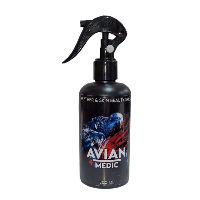 Avian Medic Feather & Skin Beauty Spray 300ml for bird plumage conditioning and minor wound care.