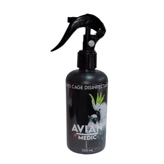 Bird Cage Disinfectant 300ml by Avian Medic for cleaning and disinfecting bird cages and accessories.