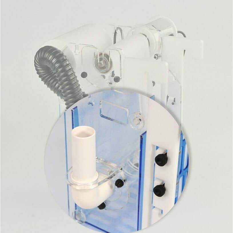 Bubble Magus Automatic Sump Filter Rollers G2 close-up showing efficient water filtration design and components.