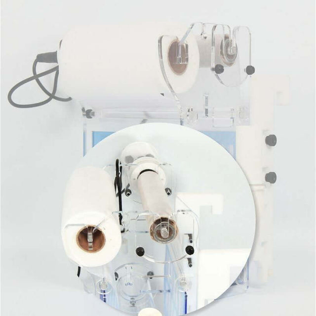 Bubble Magus Automatic Sump Filter Rollers G2 close-up view, showcasing advanced filtration technology for aquariums.