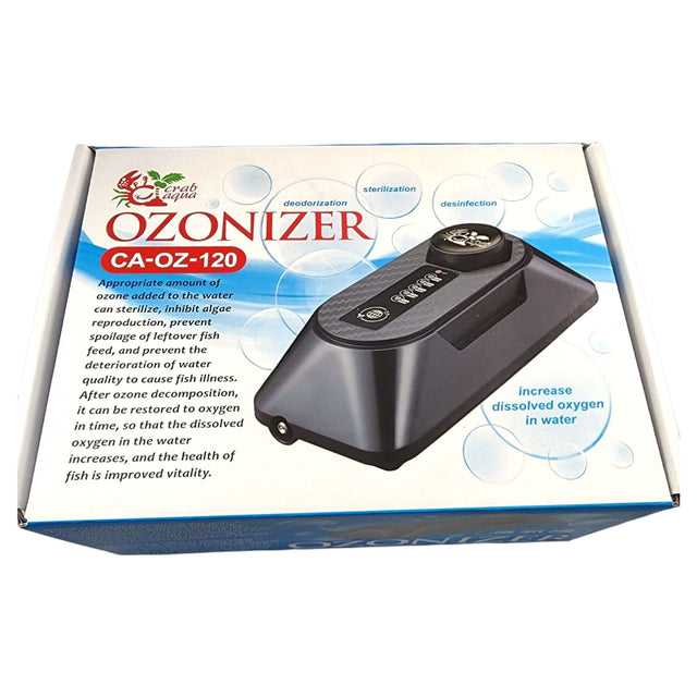 CA-OZ-120 Ozonizer box that enhances aquarium water quality and increases oxygen levels for healthier aquatic life.
