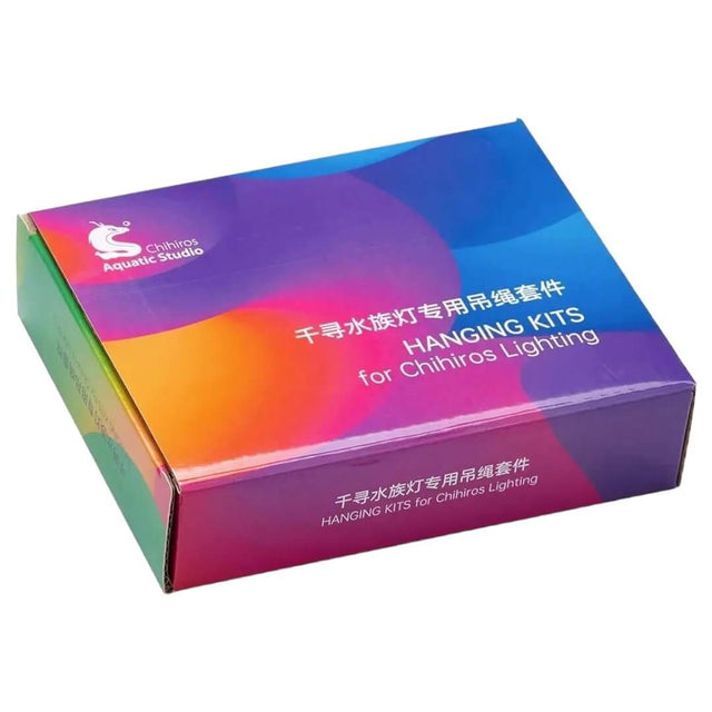 Chihiros Hanging Kit packaging for WRGB II Slim lighting, designed for easy aquarium light installation.