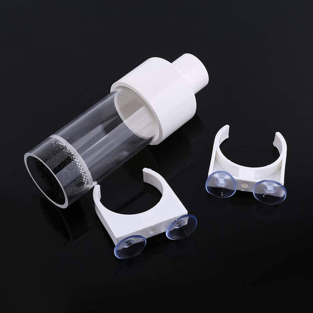 Cichlids egg tumbler incubator with suction tube clamp and accessories for fish egg hatching and nursery setup.