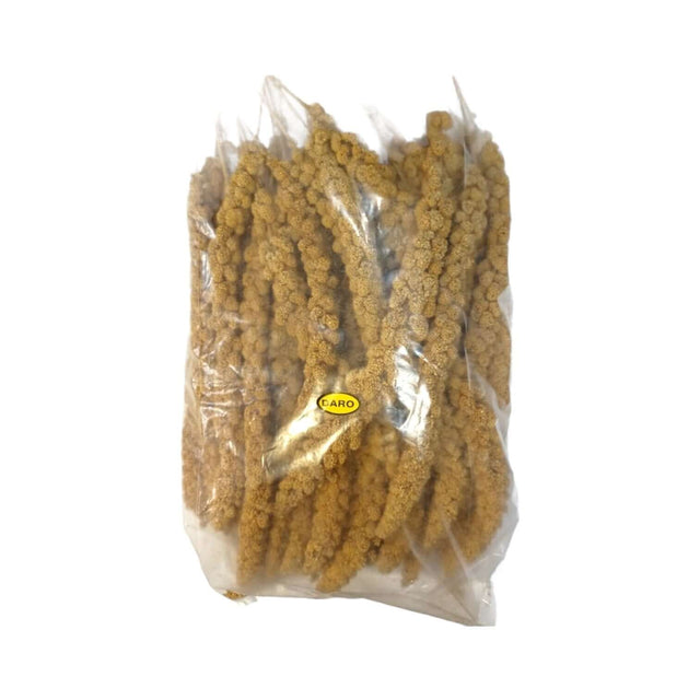Daro Millet Spray packed in plastic, offering a natural treat for birds with appealing texture and taste.