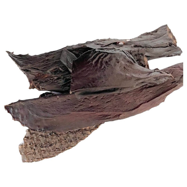 Dog treat liver biltong beef, air-dried natural meat, single ingredient, 100g package.
