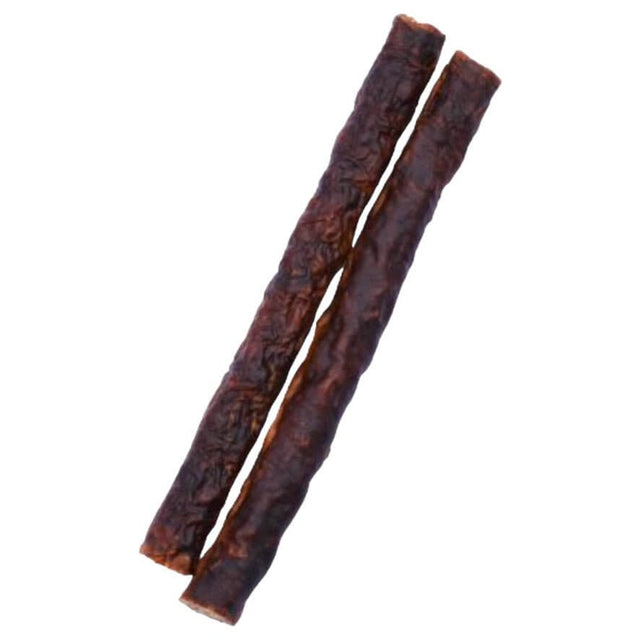 Dog treat ostrich carbonossi sticks, 100% natural meat, grain-free, air-dried, single ingredient, 50g pack.