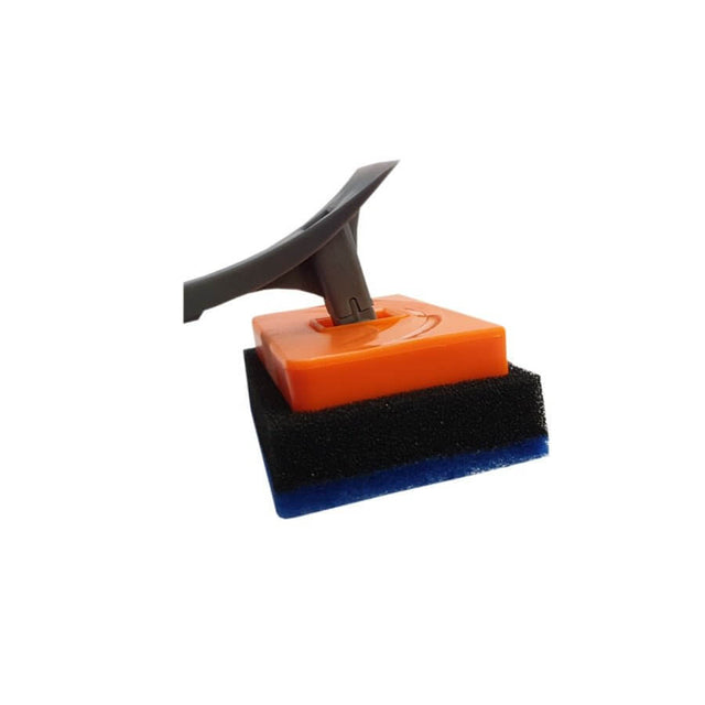 Dophin Aquarium Scraper MC-101 with ergonomic handle and multi-layer cleaning pad for effective algae removal.