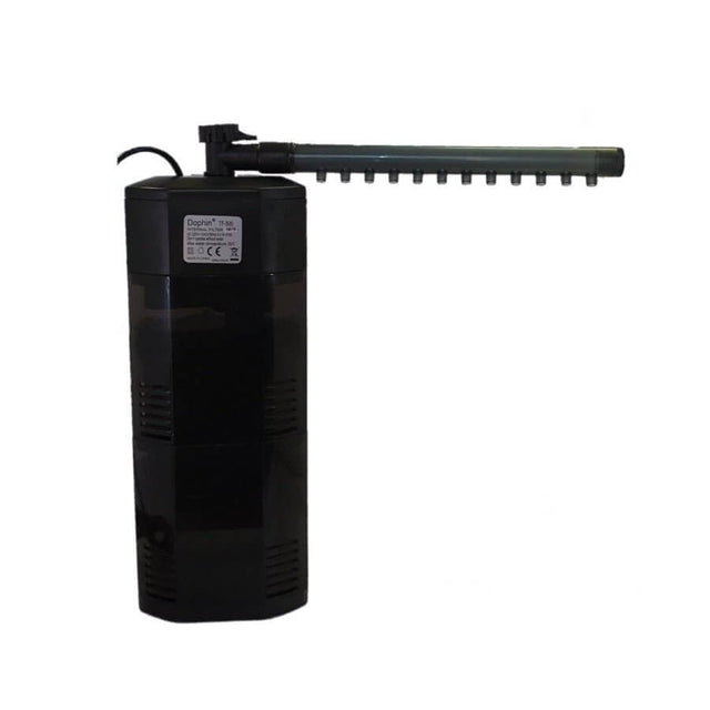Dophin Triangle Internal Filter with adjustable spray bar for improved water quality in aquariums.