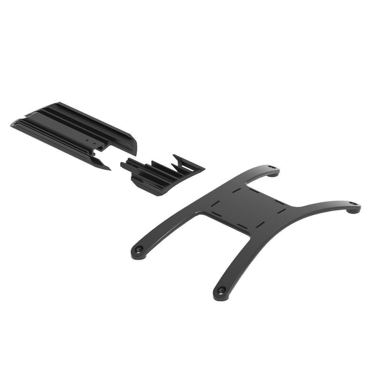 RMS XR30 G5 & G6 Tank Mount System components in black, designed for secure lighting fixture mounting.