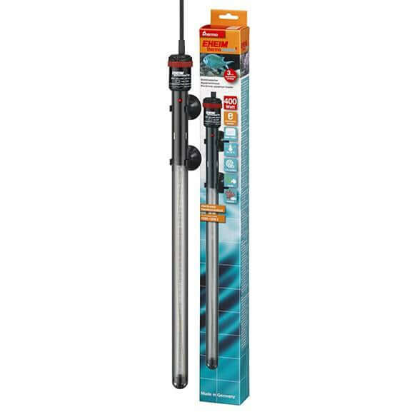 EHEIM Thermo Control Heater 400w with packaging, designed for precise aquarium temperature control and efficiency.