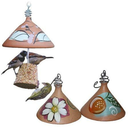 Elaine's Birding Terracotta Seed Bell Holder with a Small Seed Bell - Buy Online - Jungle Aquatics