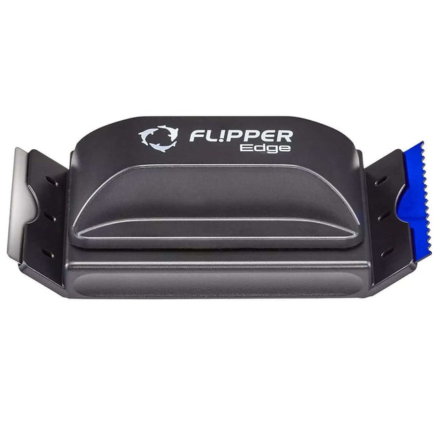 Flipper Edge Aquarium Magnet Cleaner with dual blades for effective scrubbing and scraping on aquarium surfaces.